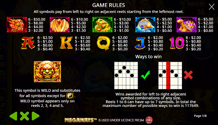 5 Lions Megaways (Pragmatic Play) Image 2
